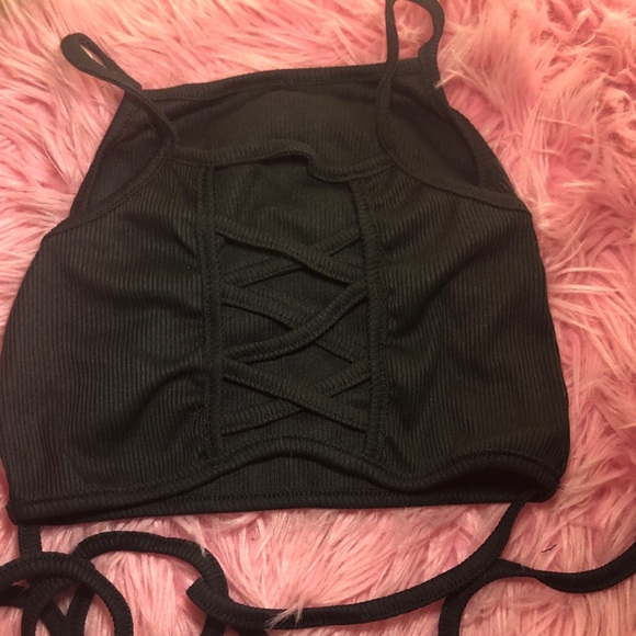 Brand New! Baddie Criss-Cross Crop Top Small ✨ - Picture 5 of 6